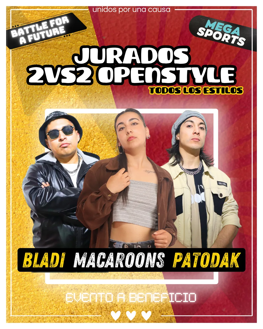 Jurado All Style — PatoDak, Bzko y Macaroons