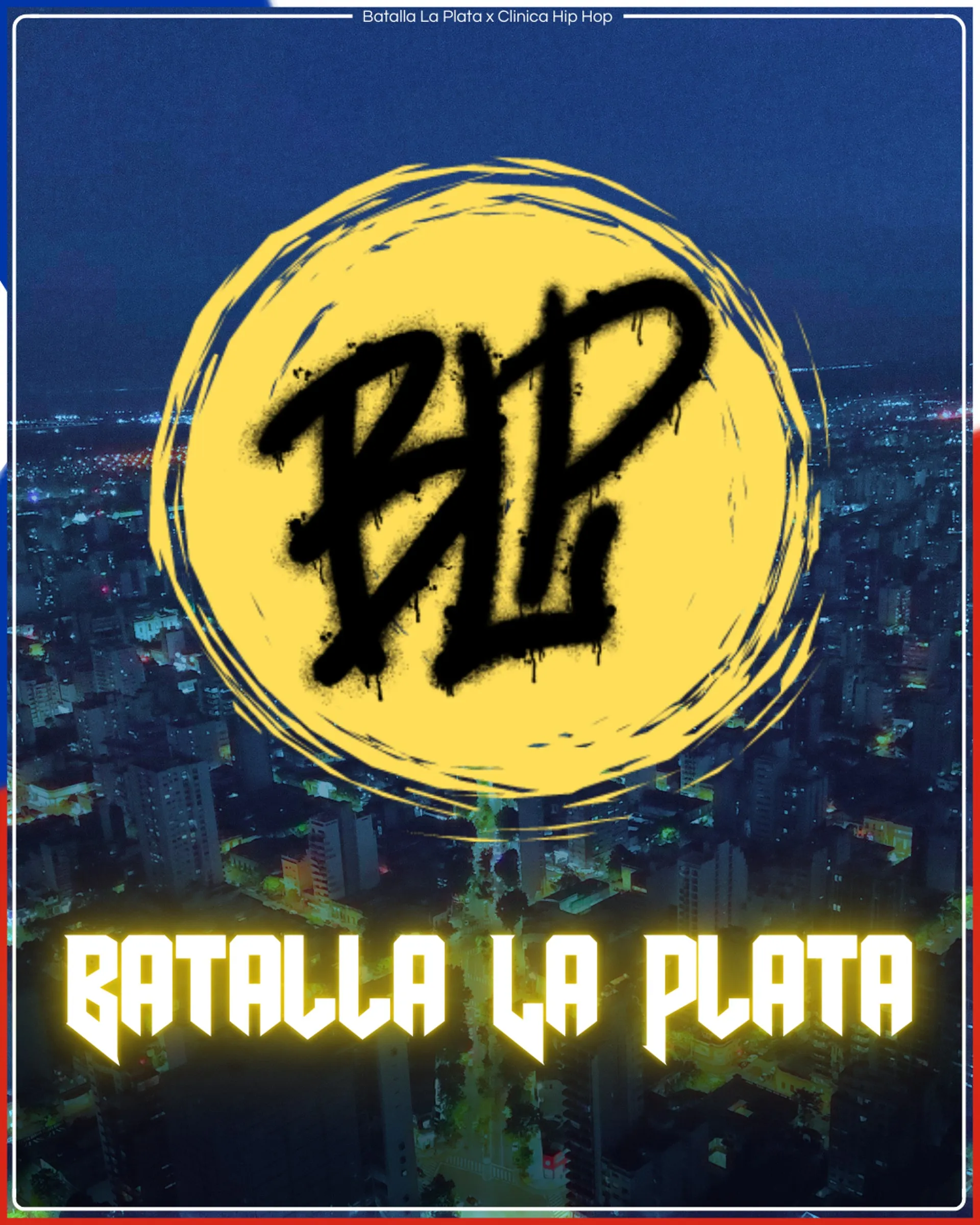 Flyer con el logo de Batalla La Plata