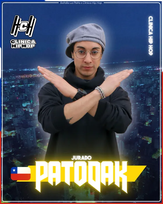 Afiche de jurado de Patodak, Clínica HipHop, Chile