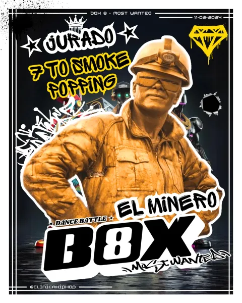 Afiche de jurado de El Minero, 7 to Smoke de Popping