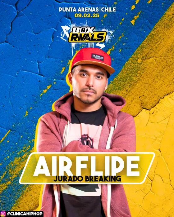 Afiche de jurado de Air Flipe, Felipe Rivas, Breaking