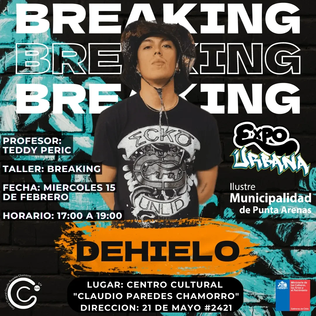 Flyer Breaking con DEHIELO (Teddy Peric) — miércoles 15 de febrero