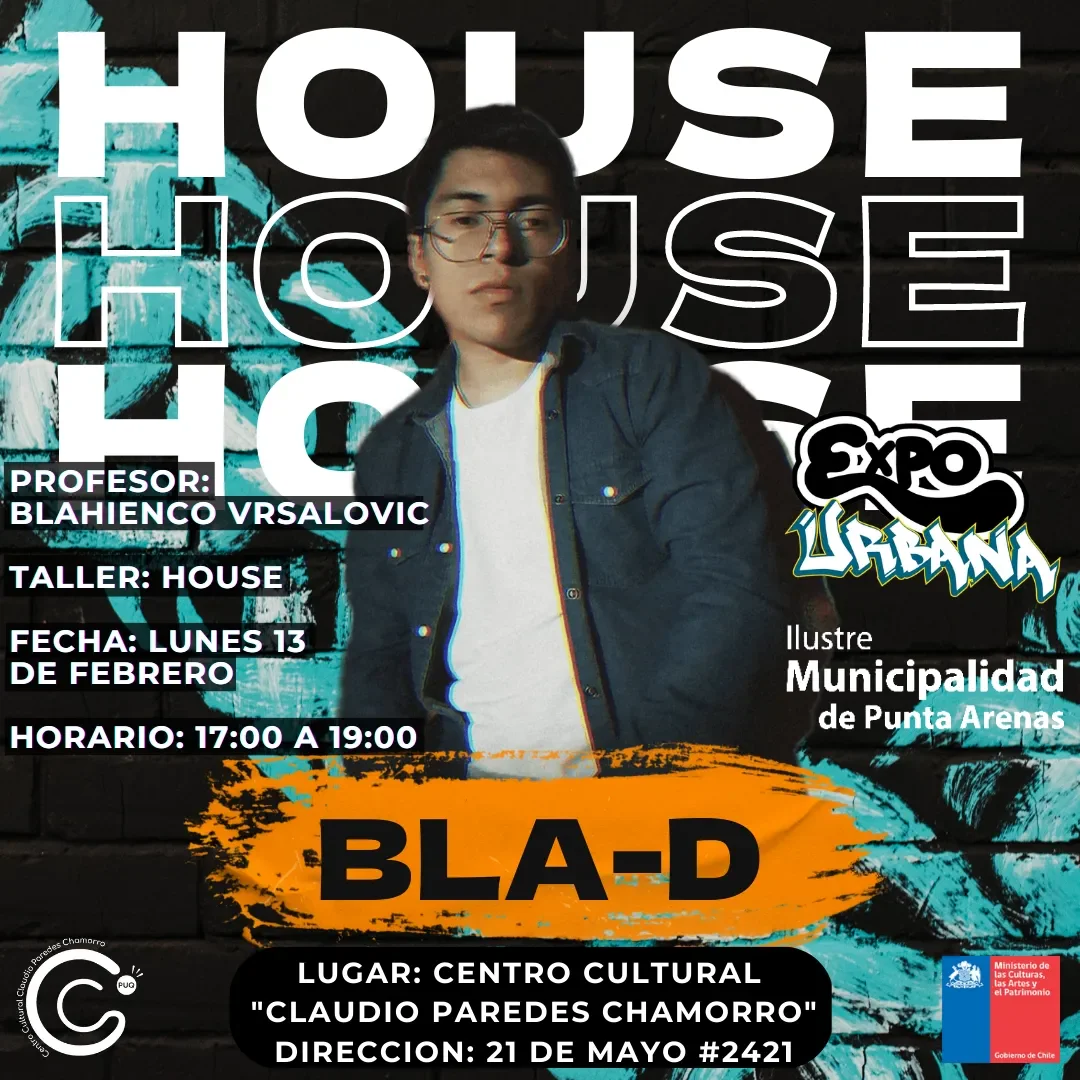 Flyer House con Bla-D (BZKO) — lunes 13 de febrero