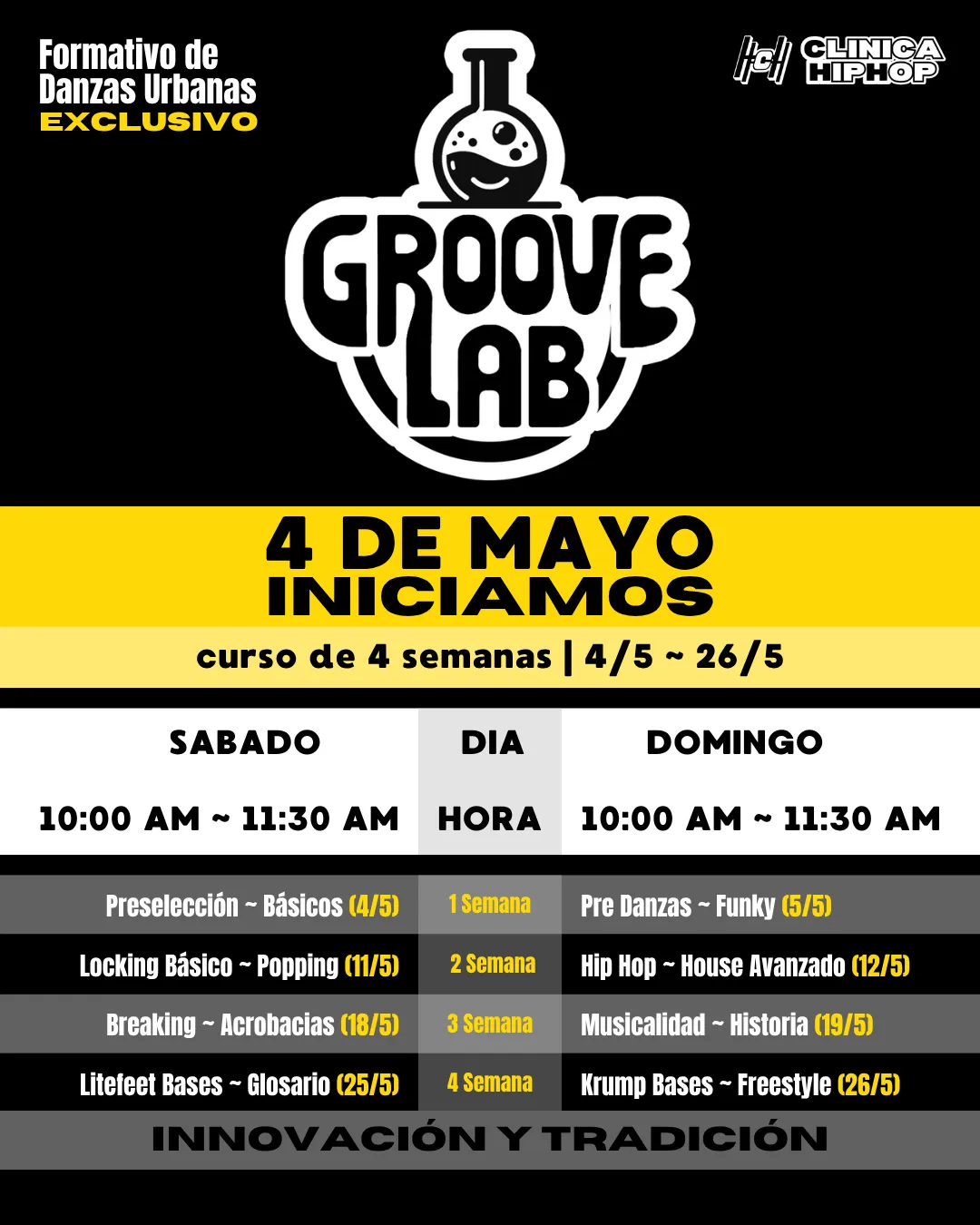 Flyer Groove Lab — mayo 2024